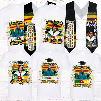 Photoshop templates Graduation shirts and stoles