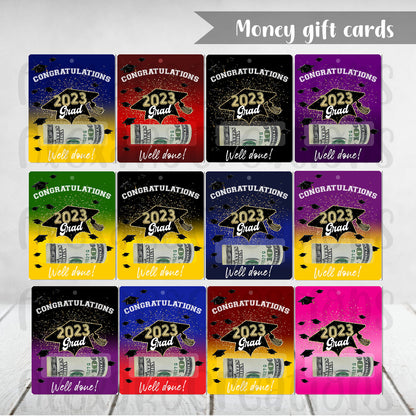 Graduation money gift cards PNG templates + Mockups