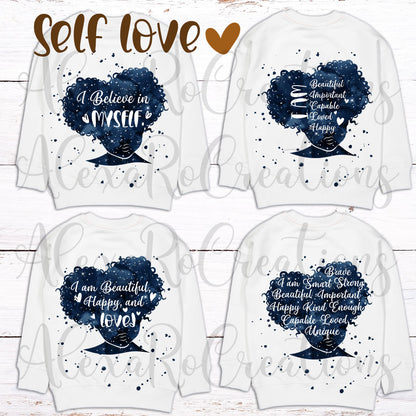 Self love quotes Sublimation bundle + Mockups