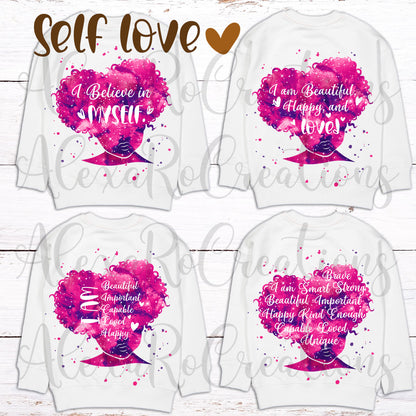 Self love quotes Sublimation bundle + Mockups